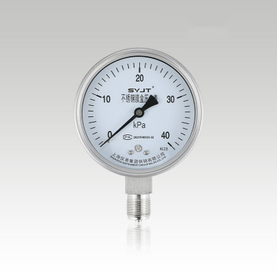 不銹鋼膜盒壓力表 